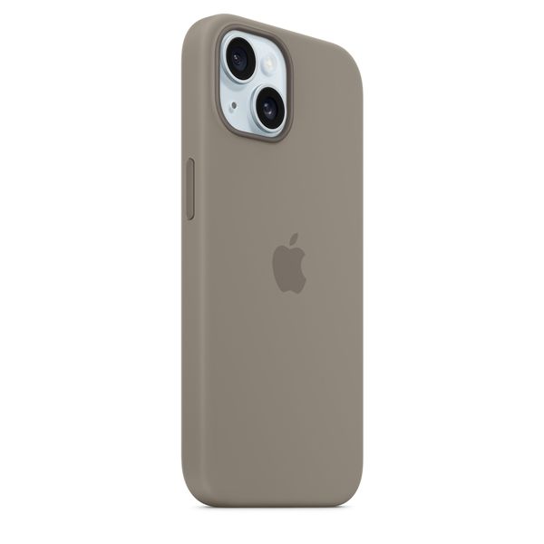 Custodia Apple Magsafe In Silicone Per Iphone 15 - Grigio Creta - Apple - APP.MT0Q3ZM/A
