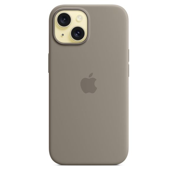 Custodia Apple Magsafe In Silicone Per Iphone 15 - Grigio Creta - Apple - APP.MT0Q3ZM/A