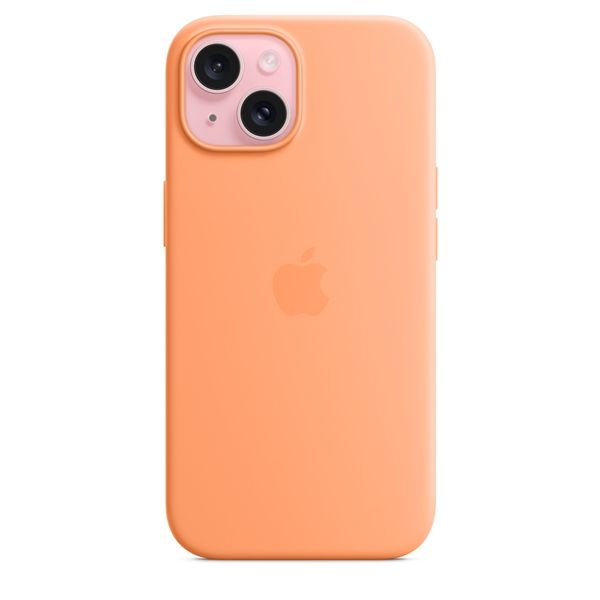 Custodia Apple Magsafe In Silicone Per Iphone 15 - Aranciata - Apple - APP.MT0W3ZM/A