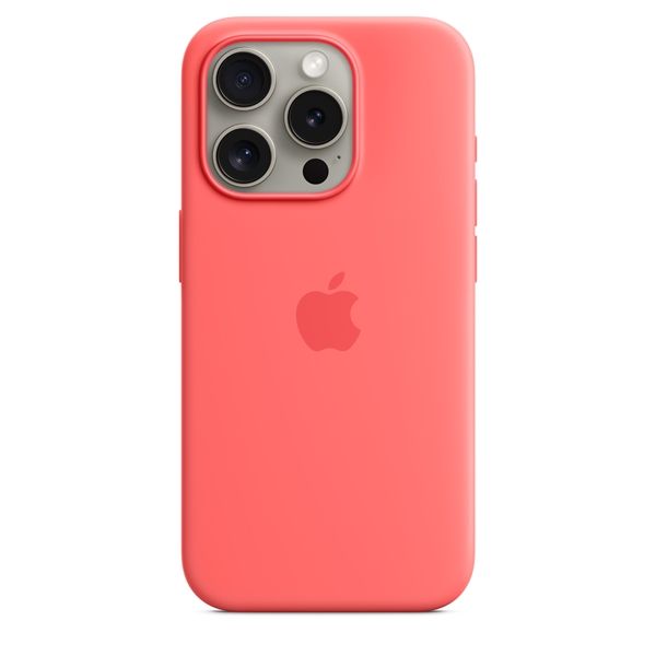 Custodia Apple Magsafe In Silicone Per Iphone 15 Pro - Guava - Apple - APP.MT1G3ZM/A