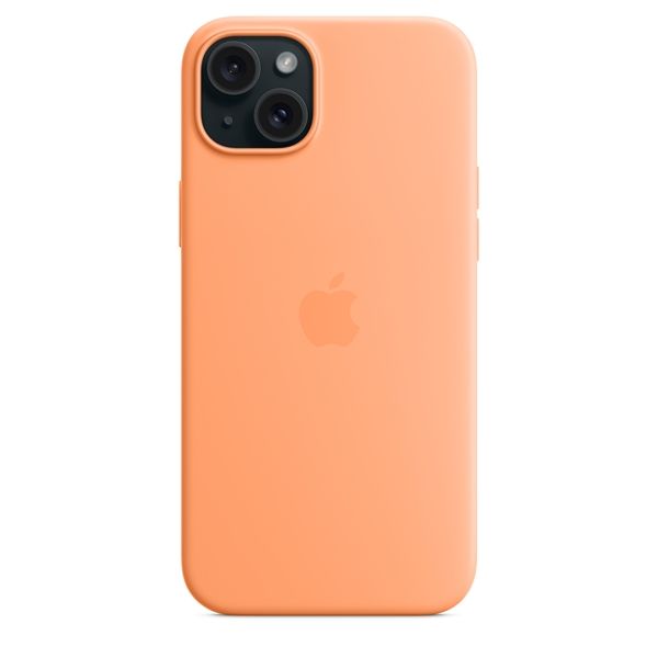 Custodia Apple Magsafe In Silicone Per Iphone 15 Plus - Aranciata - Apple - APP.MT173ZM/A