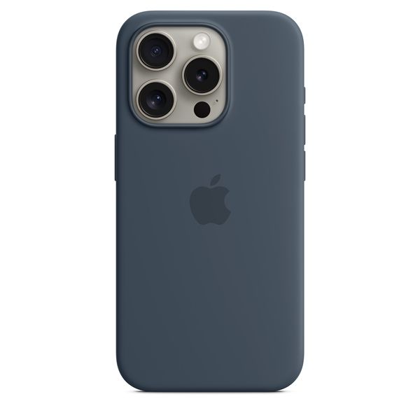 Custodia Apple Magsafe In Silicone Per Iphone 15 Pro - Blu Tempesta - Apple - APP.MT1D3ZM/A