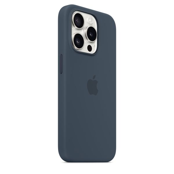 Custodia Apple Magsafe In Silicone Per Iphone 15 Pro - Blu Tempesta - Apple - APP.MT1D3ZM/A