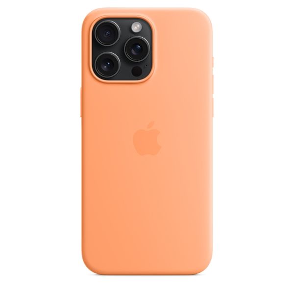 Custodia Apple Magsafe In Silicone Per Iphone 15 Pro Max - Aranciata - Apple - APP.MT1W3ZM/A