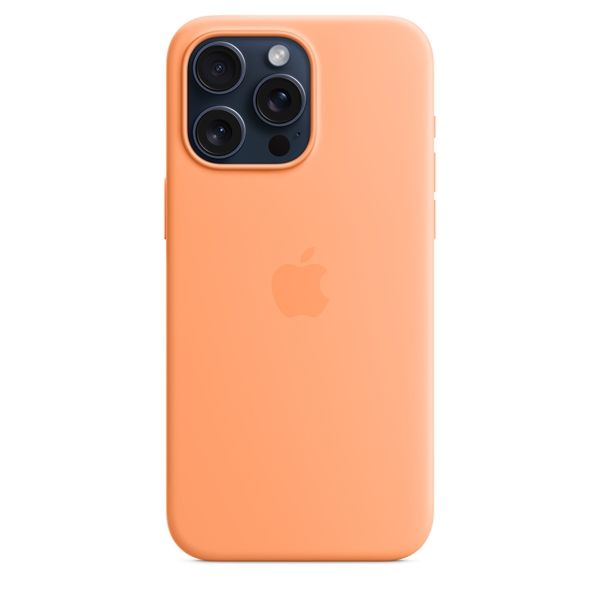 Custodia Apple Magsafe In Silicone Per Iphone 15 Pro Max - Aranciata - Apple - APP.MT1W3ZM/A