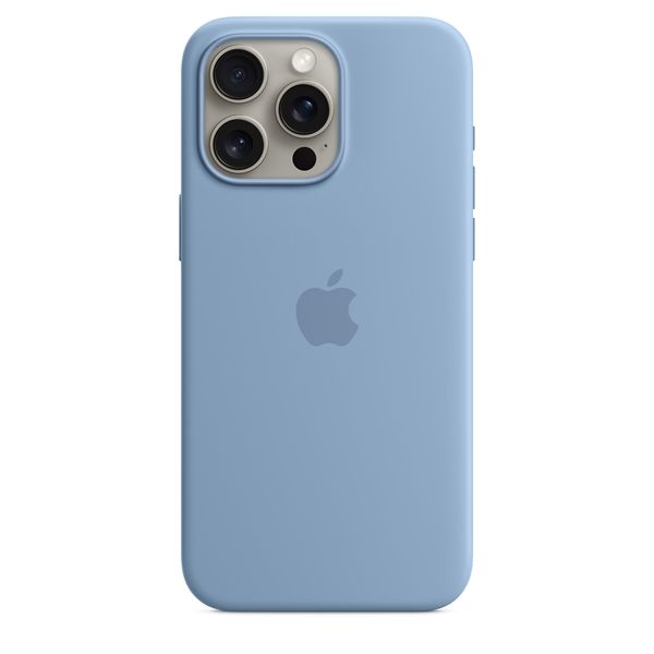 Custodia Apple Magsafe In Silicone Iphone 15 Pro Max - Blu Inverno - Apple - APP.MT1Y3ZM/A