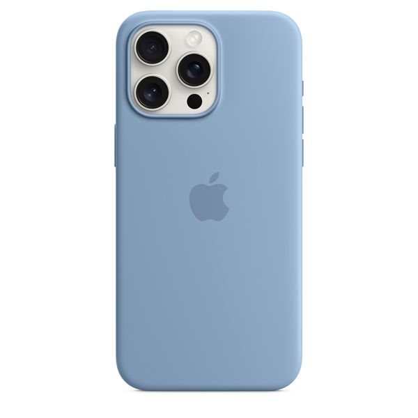 Custodia Apple Magsafe In Silicone Iphone 15 Pro Max - Blu Inverno - Apple - APP.MT1Y3ZM/A