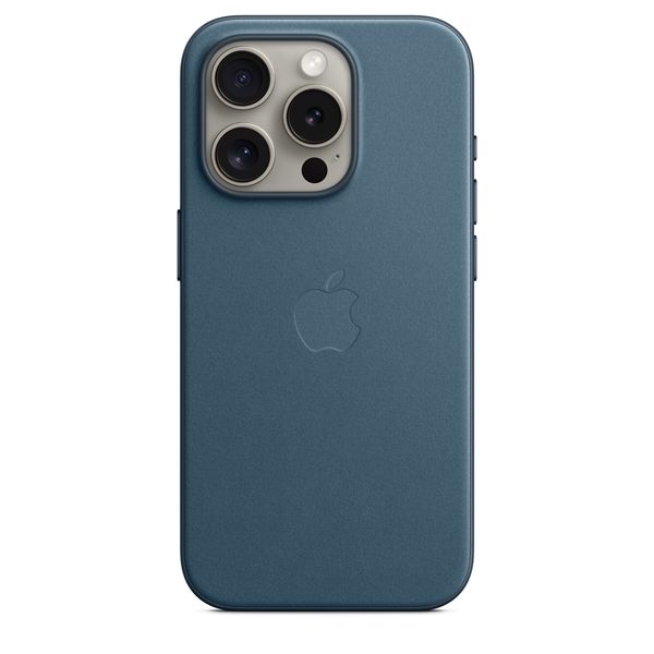 Custodia Magsafe In Tessuto Per Iphone 15 Pro - Blu Pacifico - Apple - APP.MT4Q3ZM/A