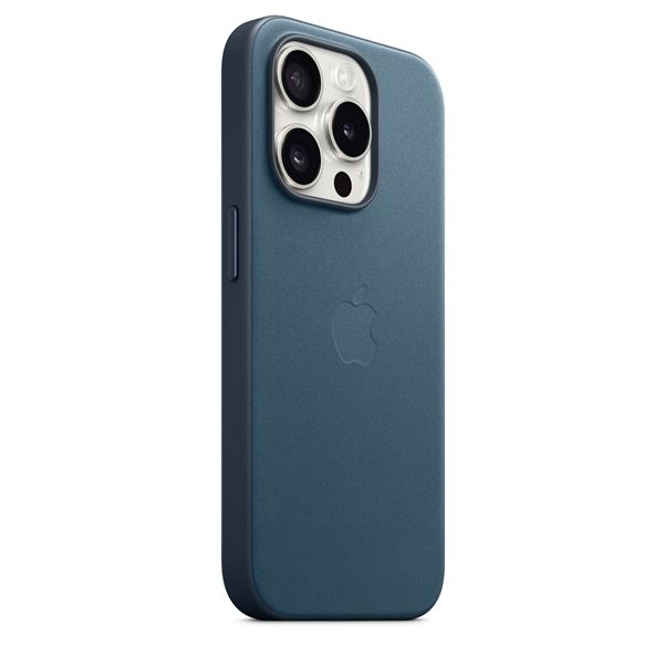 Custodia Magsafe In Tessuto Per Iphone 15 Pro - Blu Pacifico - Apple - APP.MT4Q3ZM/A