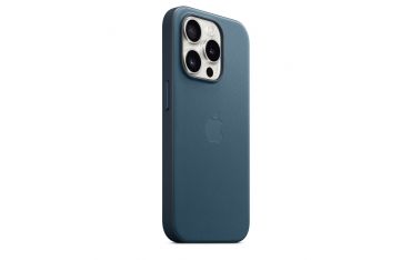 Custodia Magsafe In Tessuto Per Iphone 15 Pro - Blu Pacifico - Apple - APP.MT4Q3ZM/A
