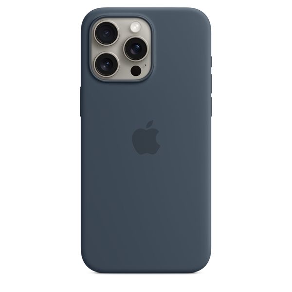 Custodia Apple Magsafe In Silicone Per Iphone 15 Pro Max - Blu Tempesta - Apple - APP.MT1P3ZM/A
