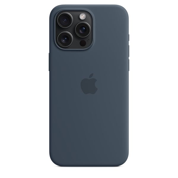 Custodia Apple Magsafe In Silicone Per Iphone 15 Pro Max - Blu Tempesta - Apple - APP.MT1P3ZM/A