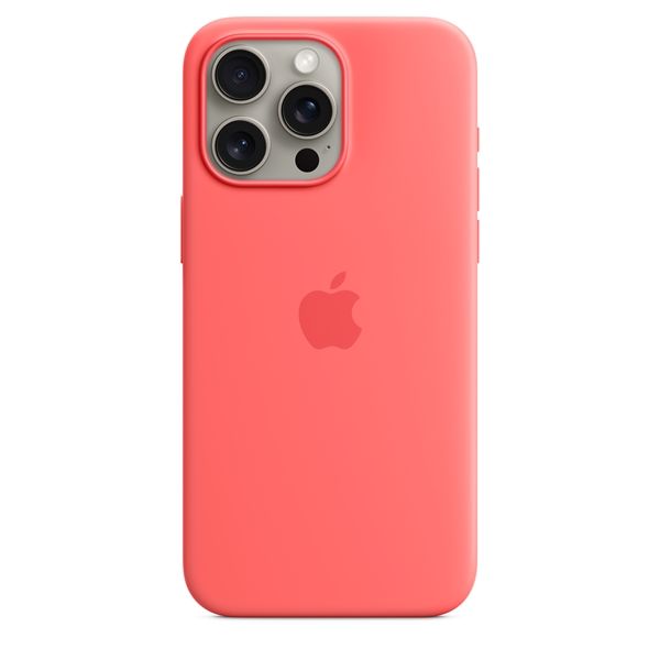 Custodia Apple Magsafe In Silicone Per Iphone 15 Pro Max - Guava - Apple - APP.MT1V3ZM/A