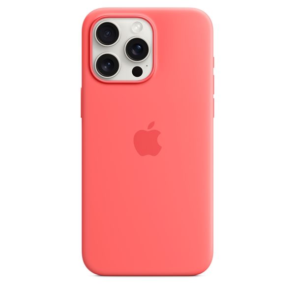 Custodia Apple Magsafe In Silicone Per Iphone 15 Pro Max - Guava - Apple - APP.MT1V3ZM/A