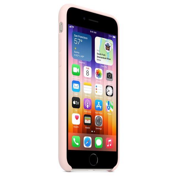 Custodia Apple In Silicone Per Iphone Se - Rosa Creta - Apple - APP.MN6G3ZM/A