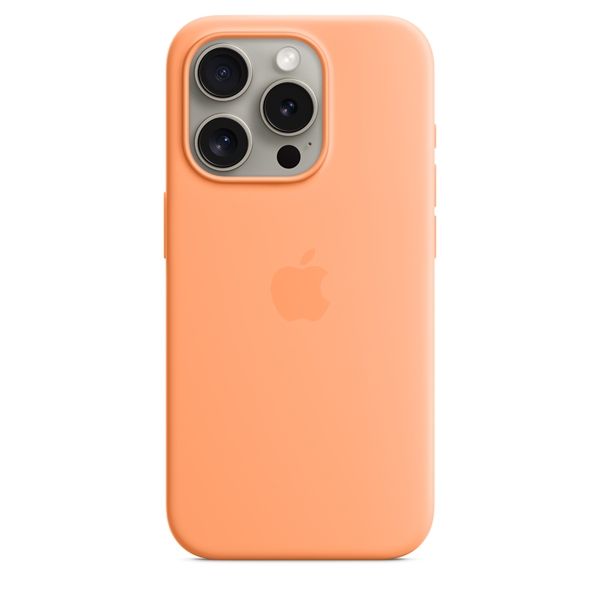 Custodia Apple Magsafe In Silicone Per Iphone 15 Pro - Aranciata - Apple - APP.MT1H3ZM/A