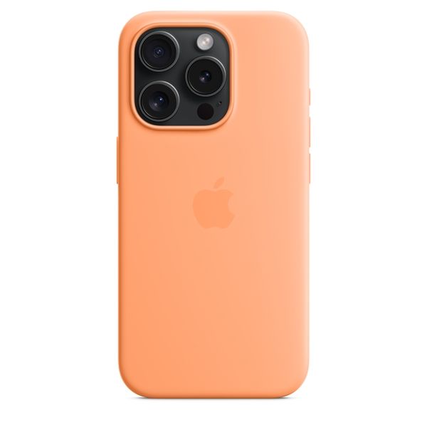 Custodia Apple Magsafe In Silicone Per Iphone 15 Pro - Aranciata - Apple - APP.MT1H3ZM/A