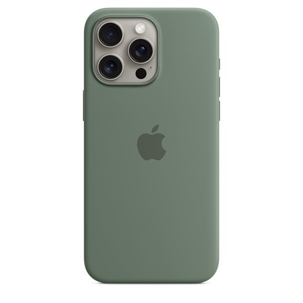 Custodia Apple Magsafe In Silicone Per Iphone 15 Pro Max - Cipresso - Apple - APP.MT1X3ZM/A