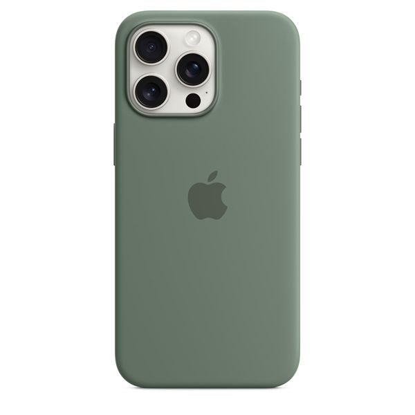 Custodia Apple Magsafe In Silicone Per Iphone 15 Pro Max - Cipresso - Apple - APP.MT1X3ZM/A
