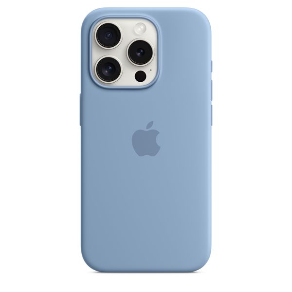 Custodia Apple Magsafe In Silicone Per Iphone 15 Pro - Blu Inverno - Apple - APP.MT1L3ZM/A