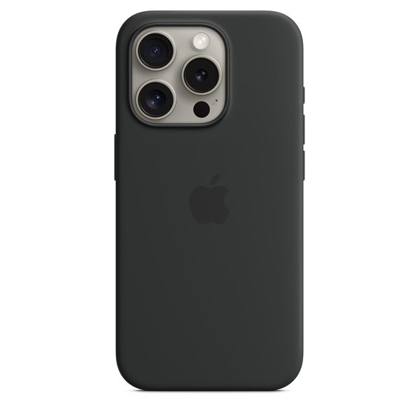 Custodia Apple Magsafe In Silicone Per Iphone 15 Pro - Nero - Apple - APP.MT1A3ZM/A