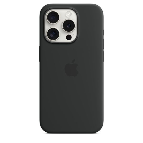 Custodia Apple Magsafe In Silicone Per Iphone 15 Pro - Nero - Apple - APP.MT1A3ZM/A