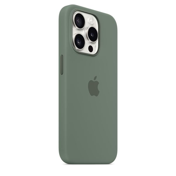 Custodia Apple Magsafe In Silicone Per Iphone 15 Pro - Cipresso - Apple - APP.MT1J3ZM/A