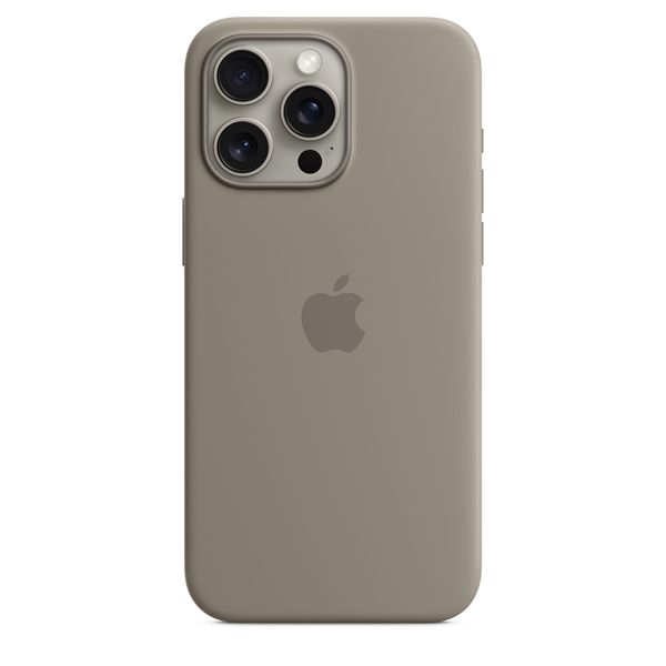 Custodia Apple Magsafe In Silicone Per Iphone 15 Pro Max - Grigio Creta - Apple - APP.MT1Q3ZM/A
