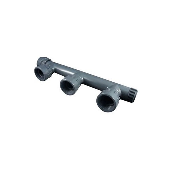 Collettore PVC con O-Ring 2 Uscite da 1" Irritec