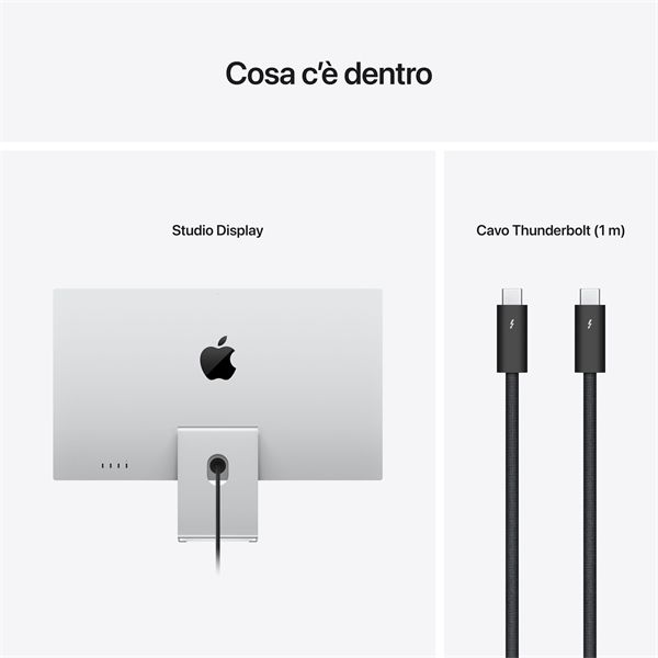 Apple Studio Display - Vetro Nanotexture Inclinaz E Altezza Regolabili - Apple - APP.MMYV3T/A