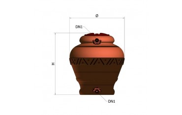 Serbatoio in Polietilene 300 lt Elbi JAR-300 TC - A5H0051