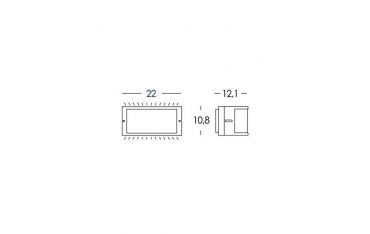 Applique Aperta Mini E27 Sovil Bia Caffe' - 173/27