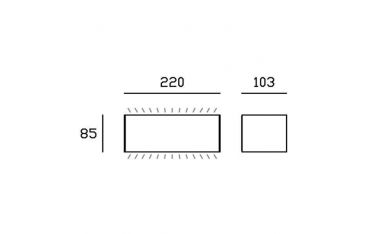 Applique Bi-emissione Grande 20w Led 4000k Sovil Box Bianco - 99591/02