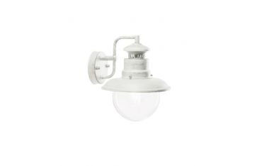 Applique In Basso Media E27 Sovil Calipso Biancoargento - 590/37