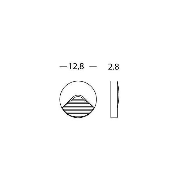 Applique Segna-passo 2w Led 4000k Sovil Club Alluminio - 99119/72
