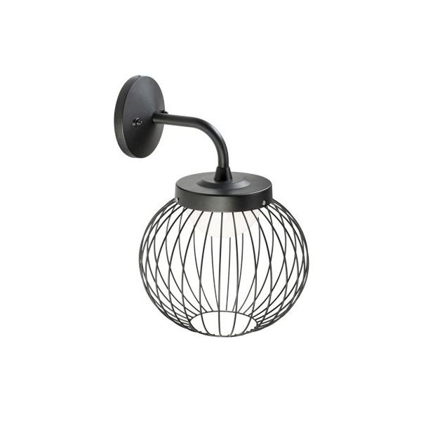 Applique In Basso 20w Led 4000k Sovil Cage Nero - 99505/06