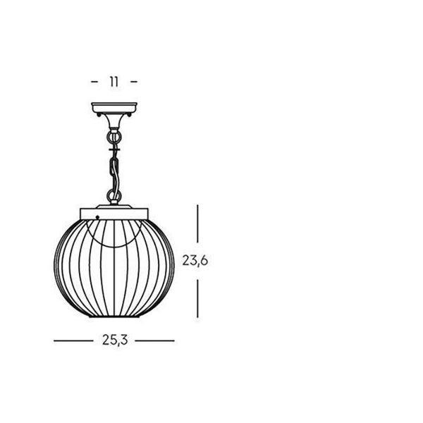 Sospensione 20w Led 4000k Sovil Cage Bianco - 99507/02