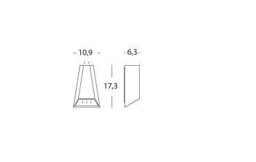 Applique Bi-emissione 4w+4w Led 4000k Sovil Dakota Bianco - 99138/02