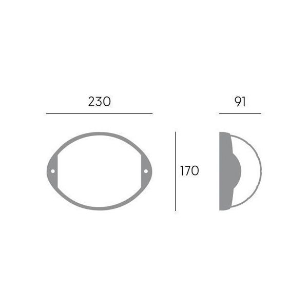 Applique Aperta 7w Led 4000k Sovil Coco Bianco - 99510/02