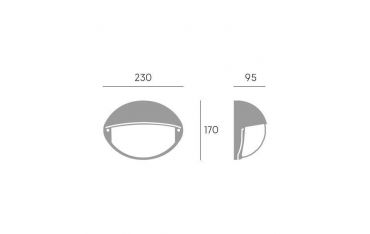 Applique Palpebra 7w Led 4000k Sovil Coconut Bianco - 99511/02