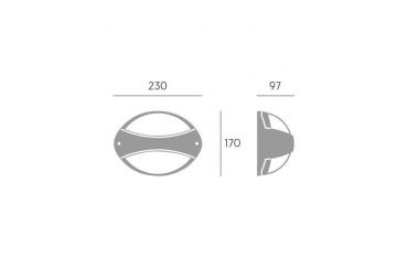 Applique Fascia 7w Led 4000k Sovil Cocoon Grafite - 99512/16