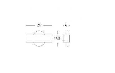 Applique Curva 10w Led 4000k Sovil Dexter Grafite - 99139/16