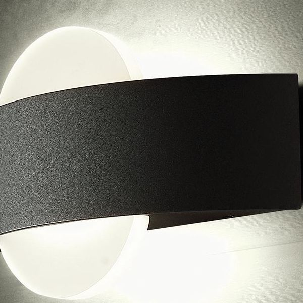 Applique Curva 10w Led 4000k Sovil Dexter Grafite - 99139/16