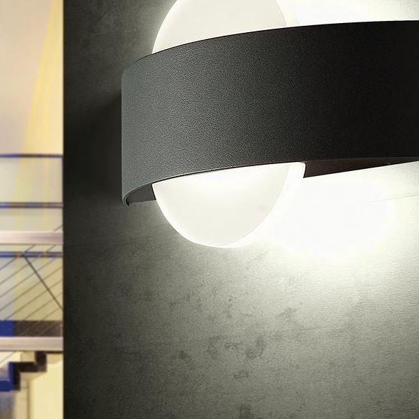 Applique Curva 10w Led 4000k Sovil Dexter Grafite - 99139/16