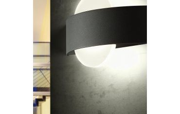 Applique Curva 10w Led 4000k Sovil Dexter Grafite - 99139/16