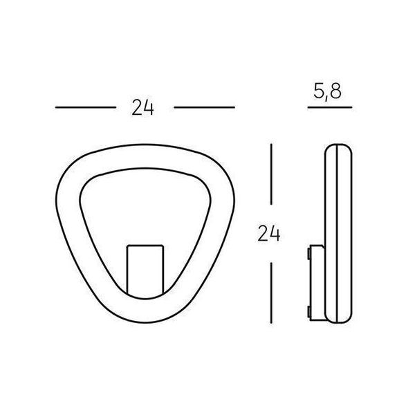 Applique Triangolo 20w Led 4000k Sovil Daphne Bianco - 99779/02
