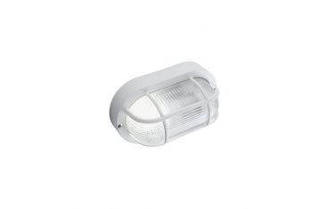 Plafoniera In Resina Con Gabbia E27 Sovil Echo Ovale Bianco - 46/02