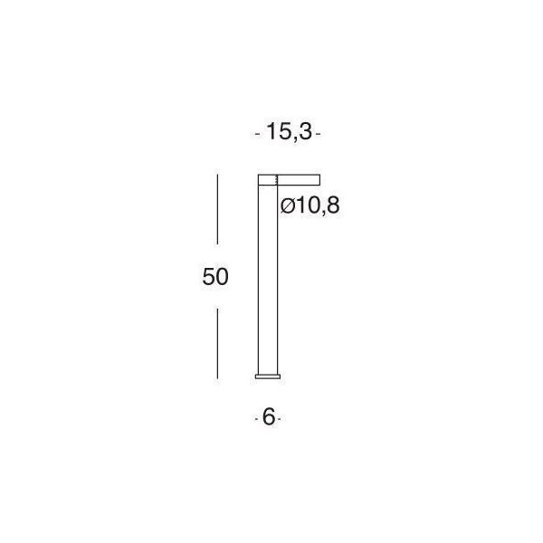 Paletto Basso 10w Led 4000k Sovil Dot Bianco - 555/02