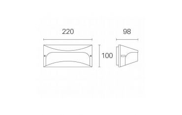 Applique Visiera 10w Led 4000k Sovil Dome Caffe' - 99145/27