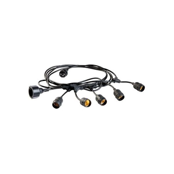 Catenaria 5 Mt. Con 5 Ptl E27 Sovil Enjoy Nero - 230/06